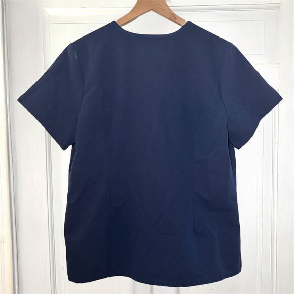 Figs Scrub Top Catarina One Pocket Scrub Shirt Women's Large - Navy Blue - Picture 6 of 8